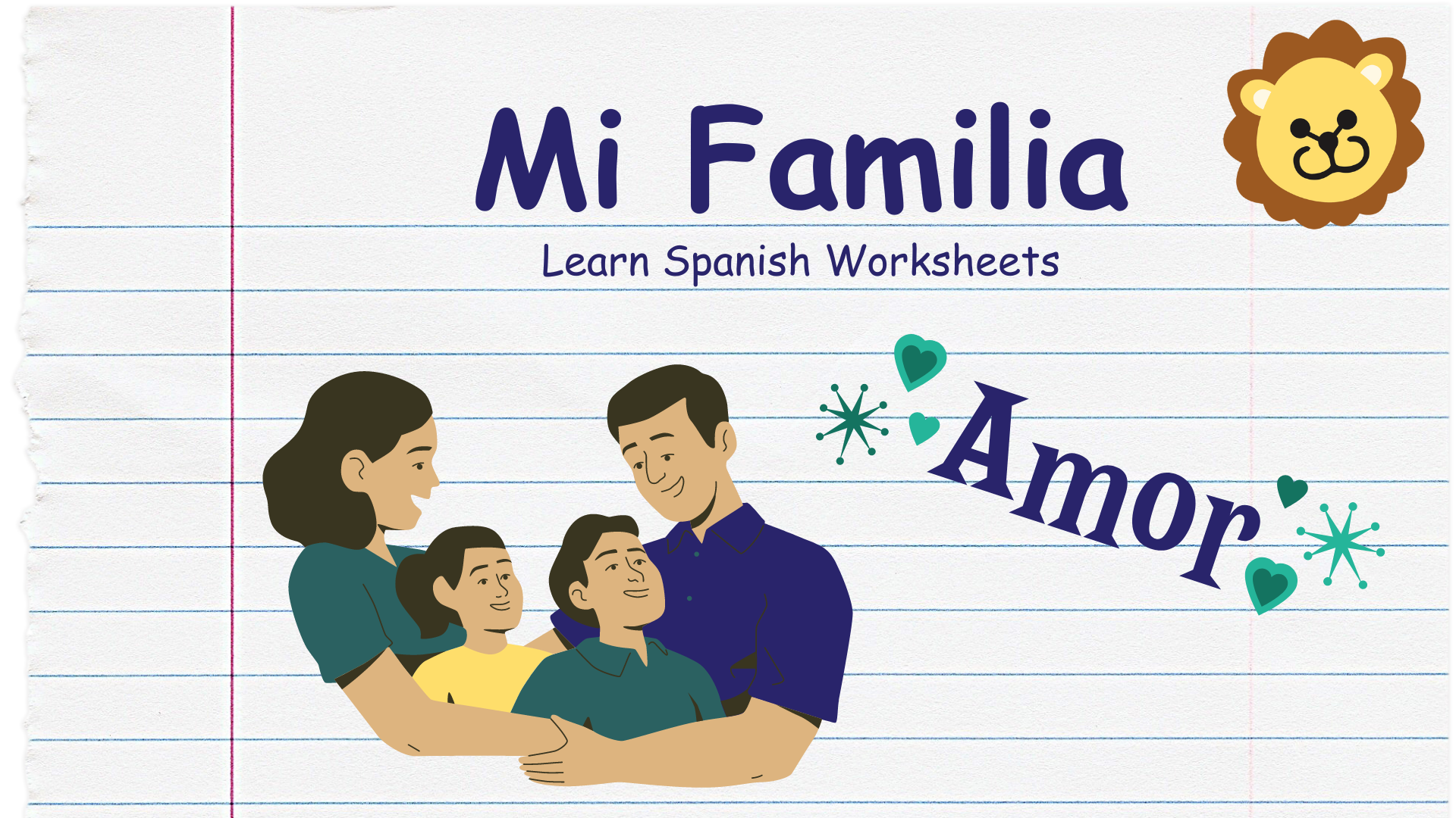 Mi Familia Free Spanish Worksheets